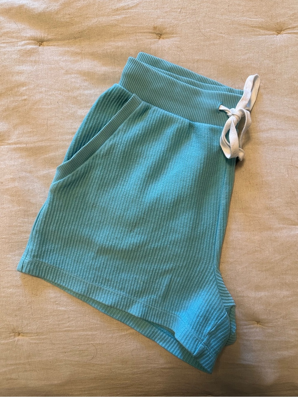 Aerie drawstring corded blue shorts